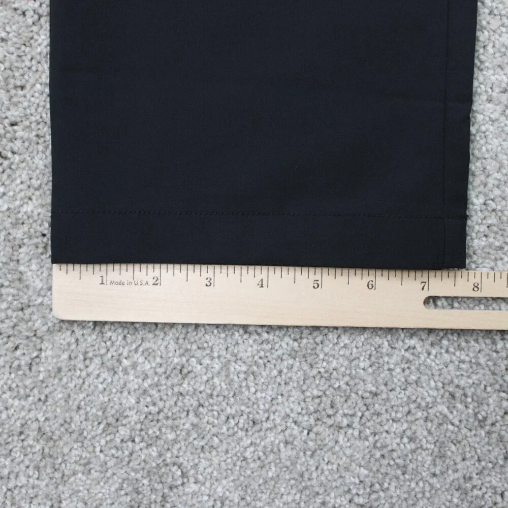 Banana Republic Pants NWT Mens 40x34 Black‎ Flat Front Straight Leg Polyester